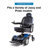 72mm Front Anti-Tip Wheel Assembly with Bearings for Jazzy & Pride Scooters & Power Chairs (Set of 2)