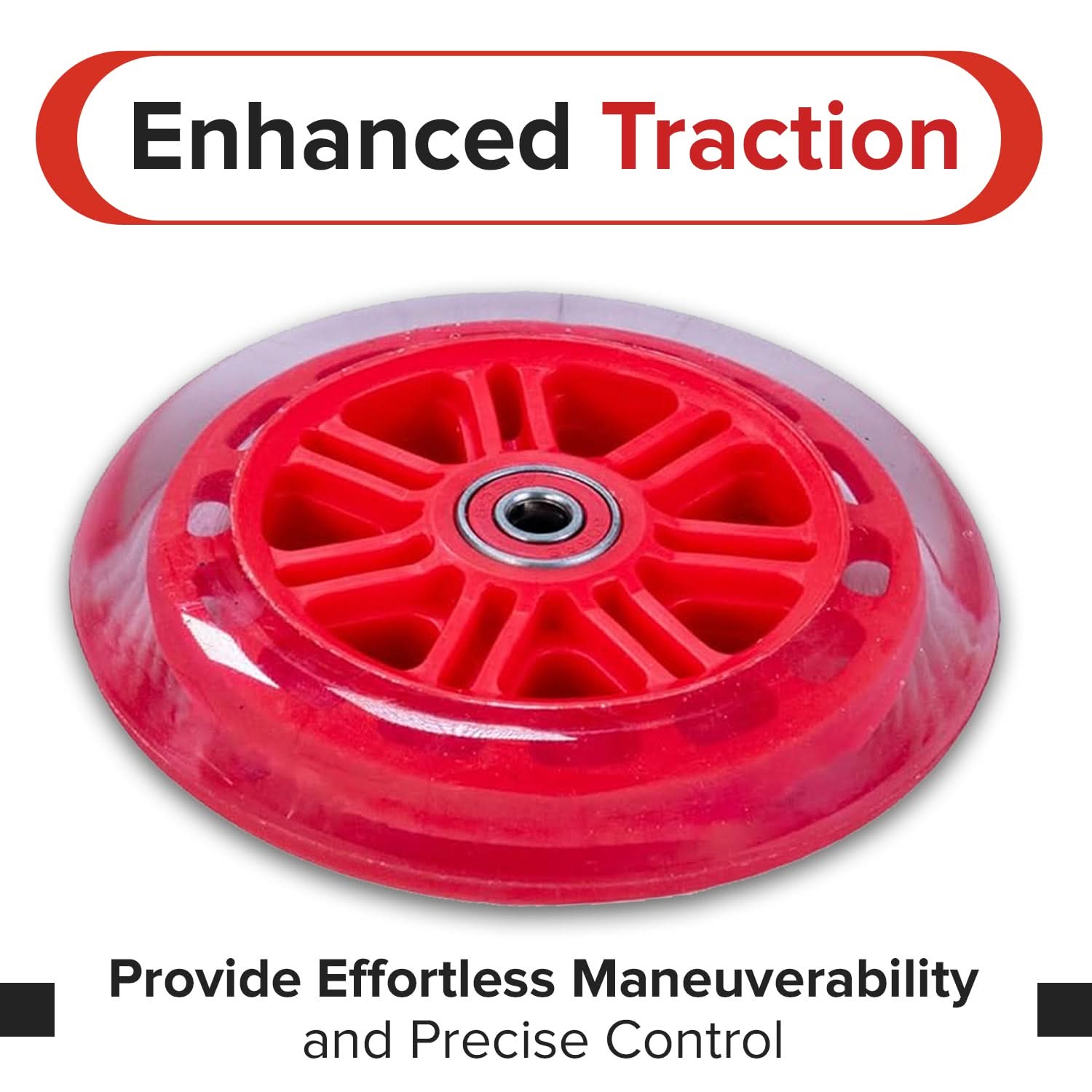 125 mm Front Wheels for the Radio Flyer Color FX EZ Glider Kick Scooter (Set of 2)