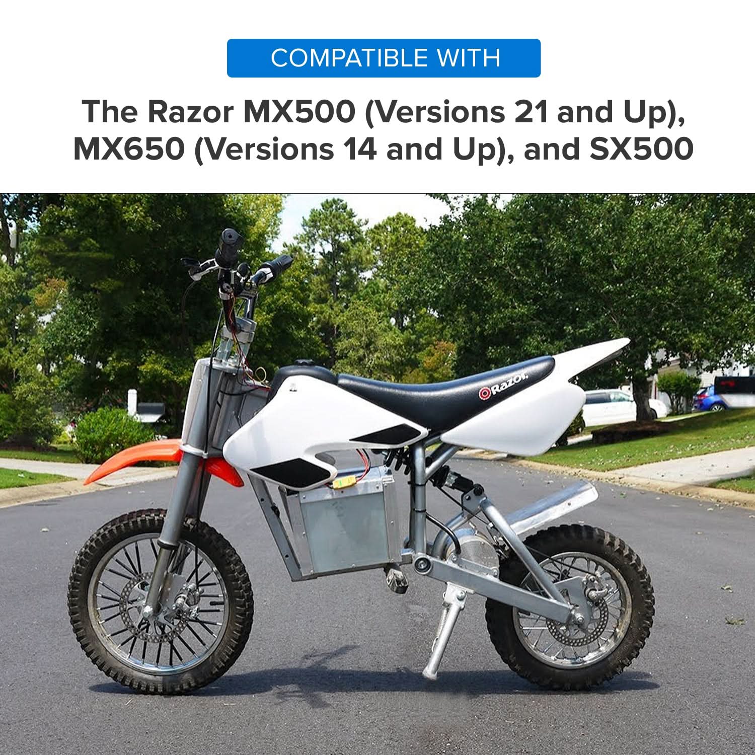 Variable Speed 6-Wire Twist Grip Throttle for the Razor SX500 Dirt Rocket, RSF650 Dirt Rocket, and Indian eFTR Jr Mini Bike (Versions 1+)