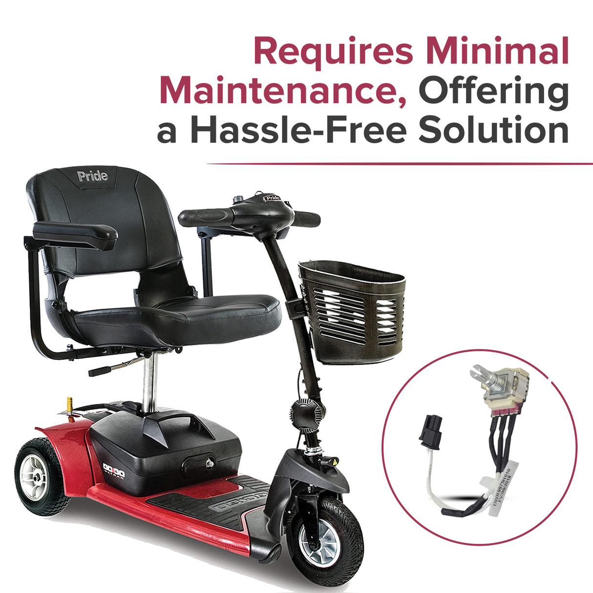 Speed Pot with Harness for Go-Go & Pride Travel Mobility Scooters (DWR9975H010)