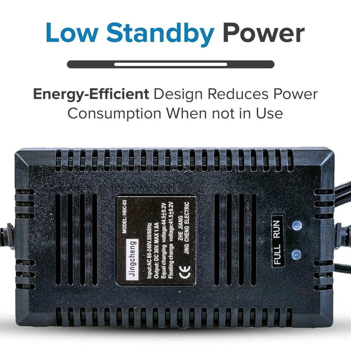 36 Volt 1.6 Amp 3-Prong Battery Charger for the Minimoto Jeep Dune Buggy (Standard)