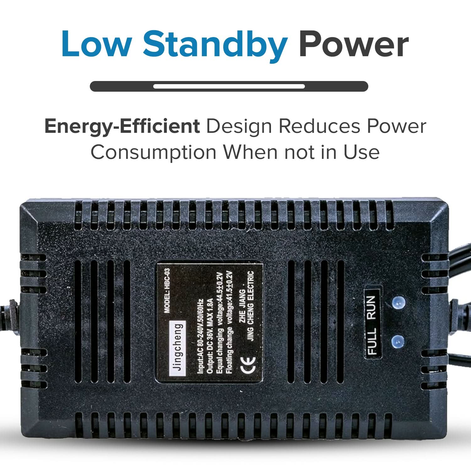 36 Volt 1.6 Amp 3-Prong Battery Charger for the Minimoto Go-Kart (Standard)