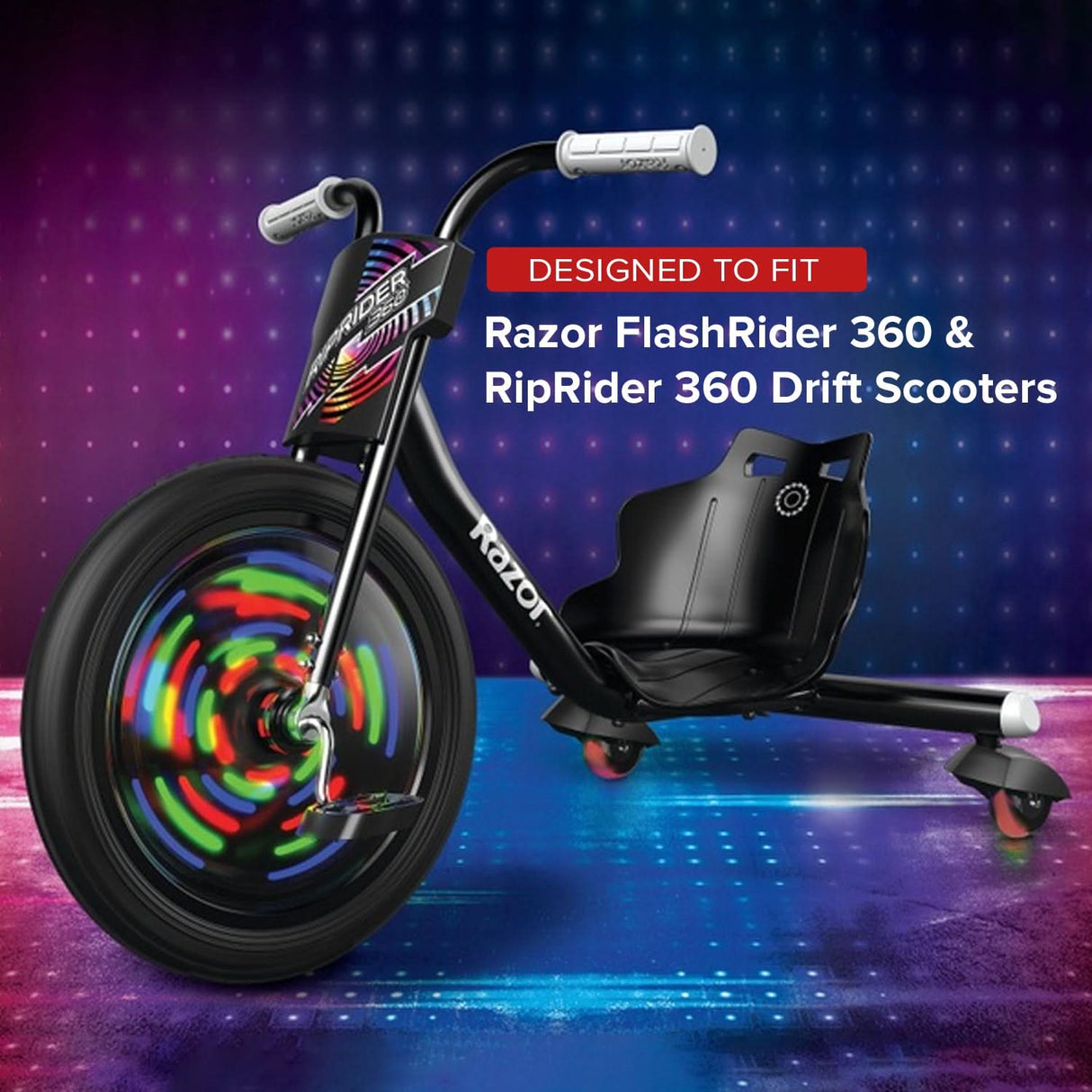 76 mm Wheels for the Razor FlashRider 360 and RipRider 360 (Set of 2)