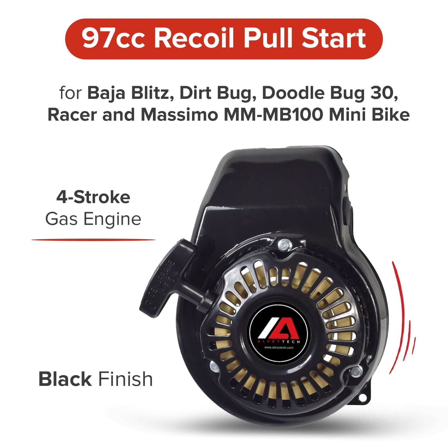 97cc Recoil Pull Start for Baja Blitz, Dirt Bug, Doodle Bug 30, & Racer