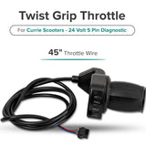 Currie 24 Volt 5 Pin Diagnostic Twist Grip Throttle for 2007 & Newer Schwinn, eZip, & IZIP Scooters