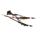 Close-up of several wires in the 17 Amp Electronic Battery Connector for the Pride Go-Go Elite Traveller and Elite Traveller Plus scooters.