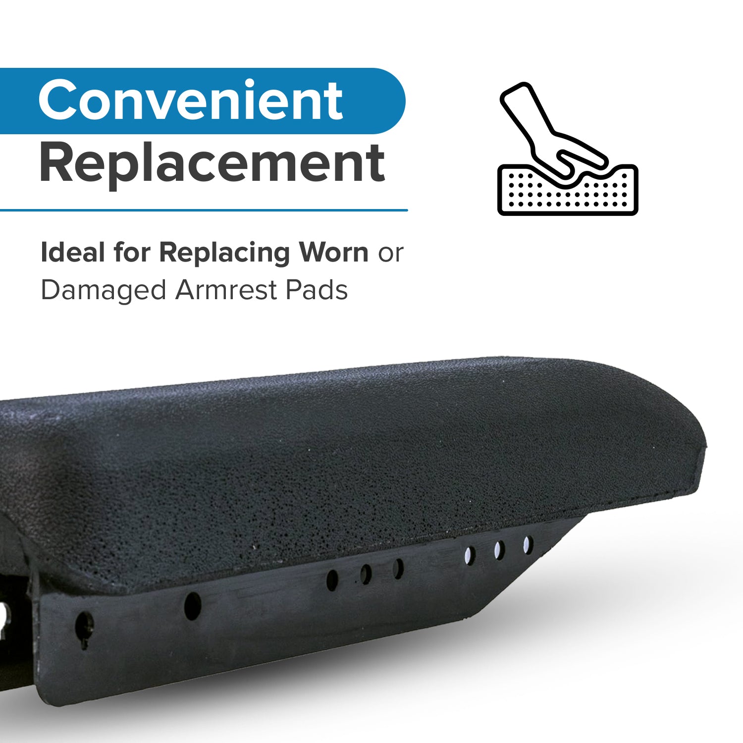 Full Length Urethane Armrest Pad for Invacare Power Chairs (1139924)
