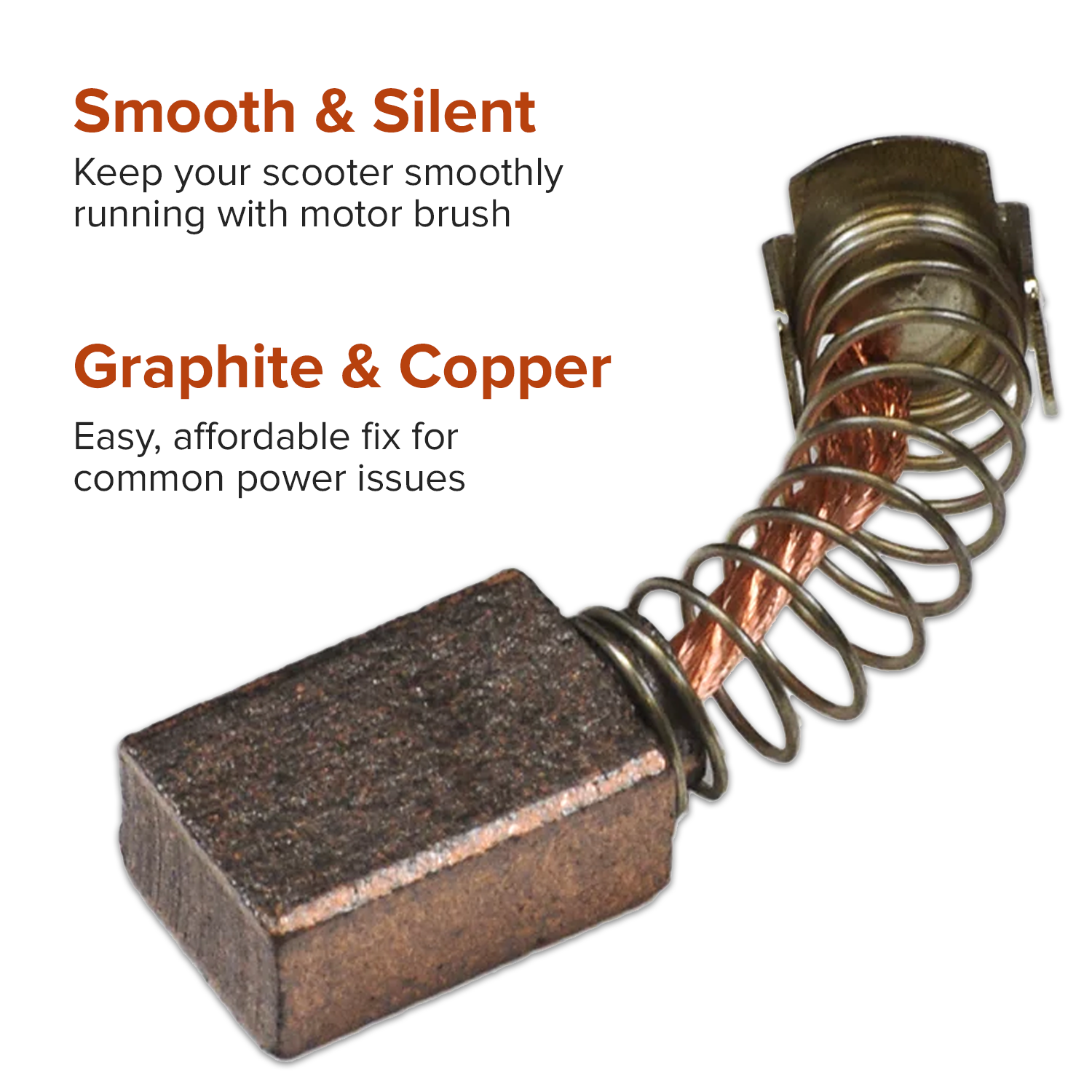 Motor Brush for the Merits Gemini (P301), Pioneer 9 (S331), and Pioneer 10 (S341) Power Chairs