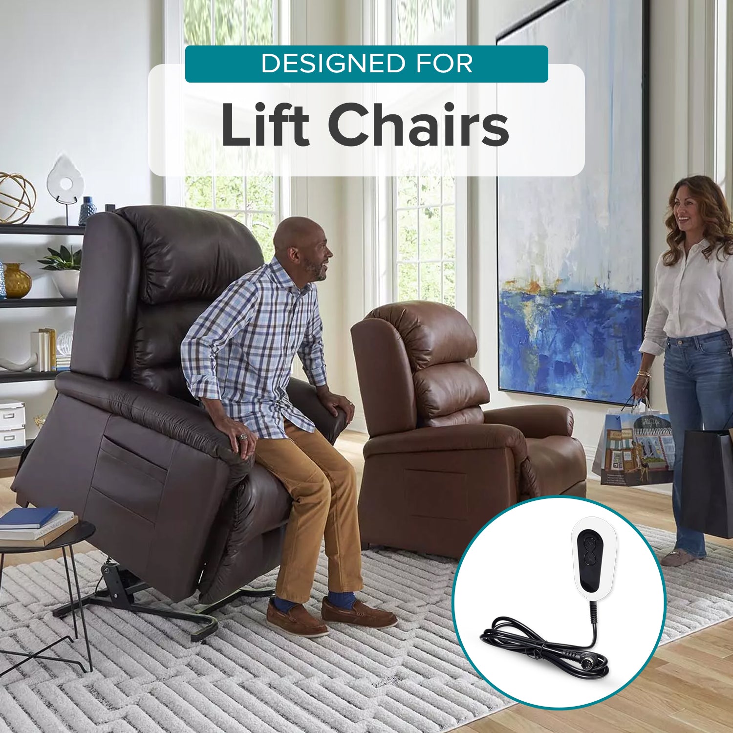 OKIN 2-Button Hand Control for Lift Chairs (JLDK-02)