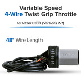 Razor Variable Speed 4-Wire Twist Grip Throttle for Razor E300, Versions 2-7