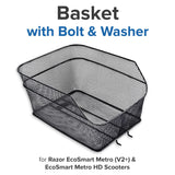 Basket with Bolt & Washer for Razor EcoSmart Metro (V2+) & EcoSmart Metro HD Scooters