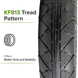 200x50 "No-Flat" Flat Free Solid Rubber Scooter Tire with KF813 Tread