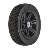 8"x2" (200x50) Black Flat-Free Rear Wheel Assembly for the Drive Medical Spitfire Scout Scooter (SC31003)