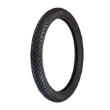 2.50-17 Moped Tire for Honda Little Honda P50, PA50, & PC50 with deep tread pattern for enhanced longevity and precise steering, made from a special rubber compound resistant to cuts and damage.