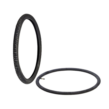 26 Tire & Tube Set for Electric Bikes by Golden Motor Technology, featuring a close-up view of the tread and rubber ring, ideal for e-bikes.