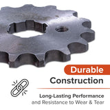 #420 Chain - 15 Tooth Front Sprocket for 50cc, 110cc, 125cc, & 140cc Pit Dirt Bikes & ATVs with 20 mm Shaft