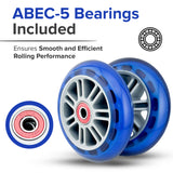 98 mm Razor A Kick Scooter Wheels with Bearings (Set of 2)