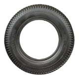 14x3 (3.00-8) Black Pneumatic Mobility Tire with K372 Turf Tread, designed for mobility scooters and power chairs, showcasing detailed tread pattern for extra-long wear and smooth ride.