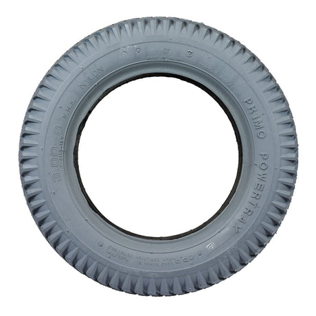 14x3 (3.00-8) Foam-Filled Mobility Tire (Flush Profile; 2.125 Bead Width) with Powertrax C248 Tread, featuring a solid insert and knobby pattern, ideal for scooters and power chairs.