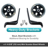 Training Wheels with Brackets & Hardware (Set of 2)