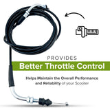 Throttle Cable for Baja Sun City (SC50) & Retro (RT50) Scooters