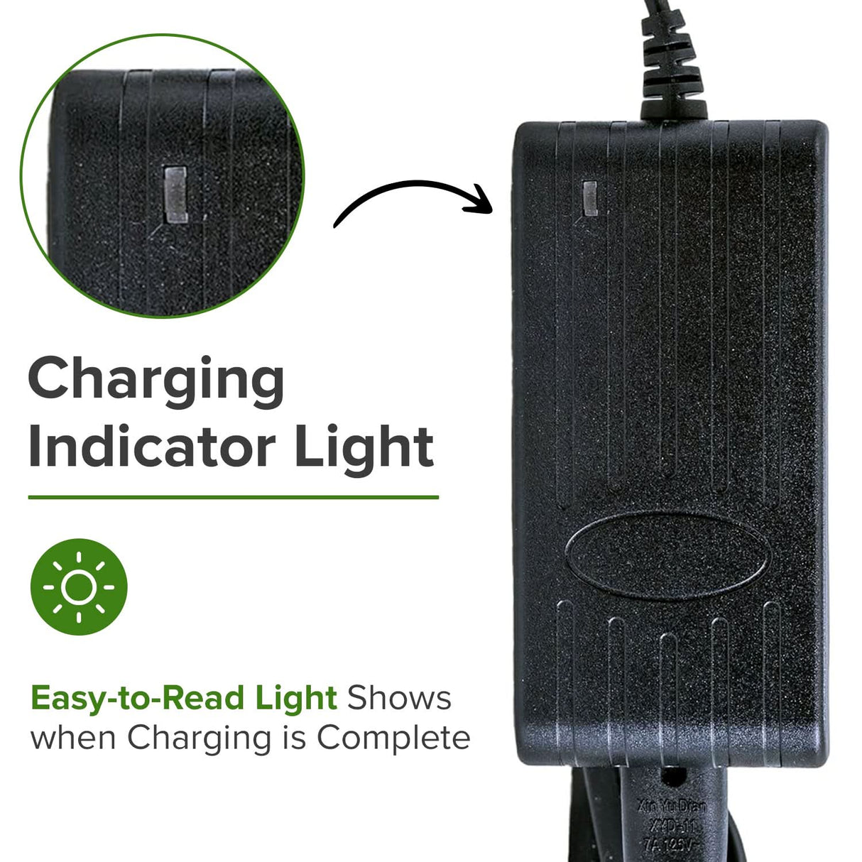 18 Volt 1.5 Amp 2.1mm ID Minimoto Sport Racer Coaxial Battery Charger