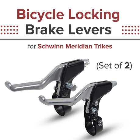 Bicycle Locking Brake Levers for Schwinn Meridian Trikes (Pair of 2)
