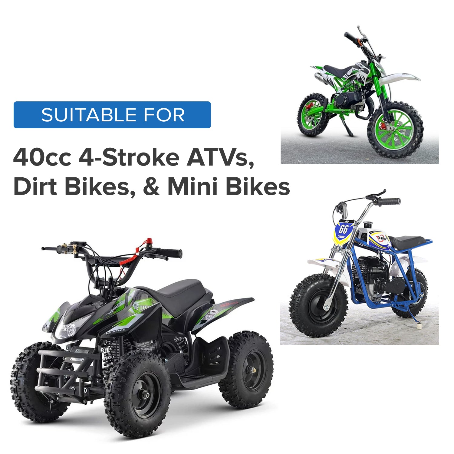 Carburetor for 40cc 4-Stroke ATVs, Dirt Bikes, & Mini Bikes
