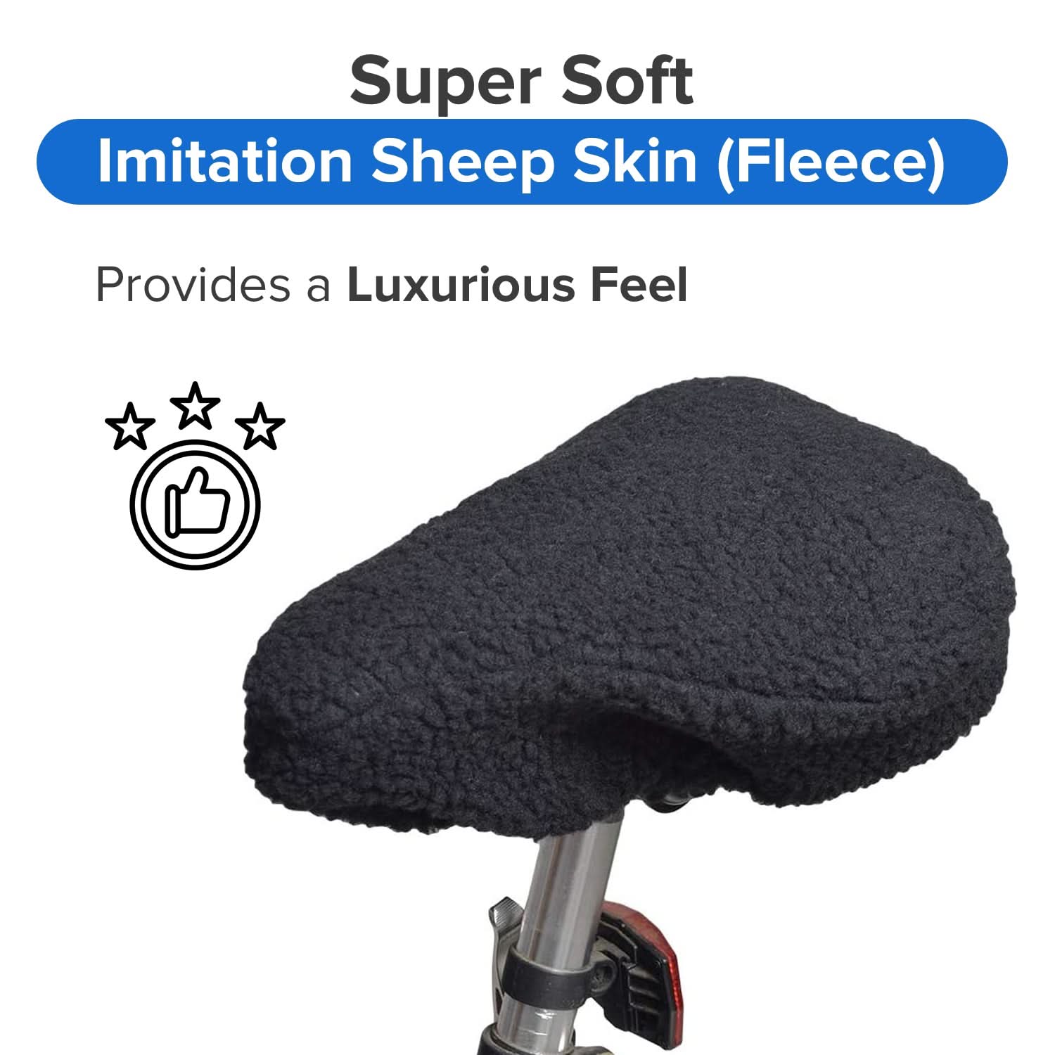 Universal Fleece Seat Cover for Bike & Scooter Seats