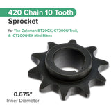 420 Chain 10 Tooth Sprocket for the Baja Mini Bike MB165 & MB200 (Baja Heat, Mini Baja, Baja Warrior)