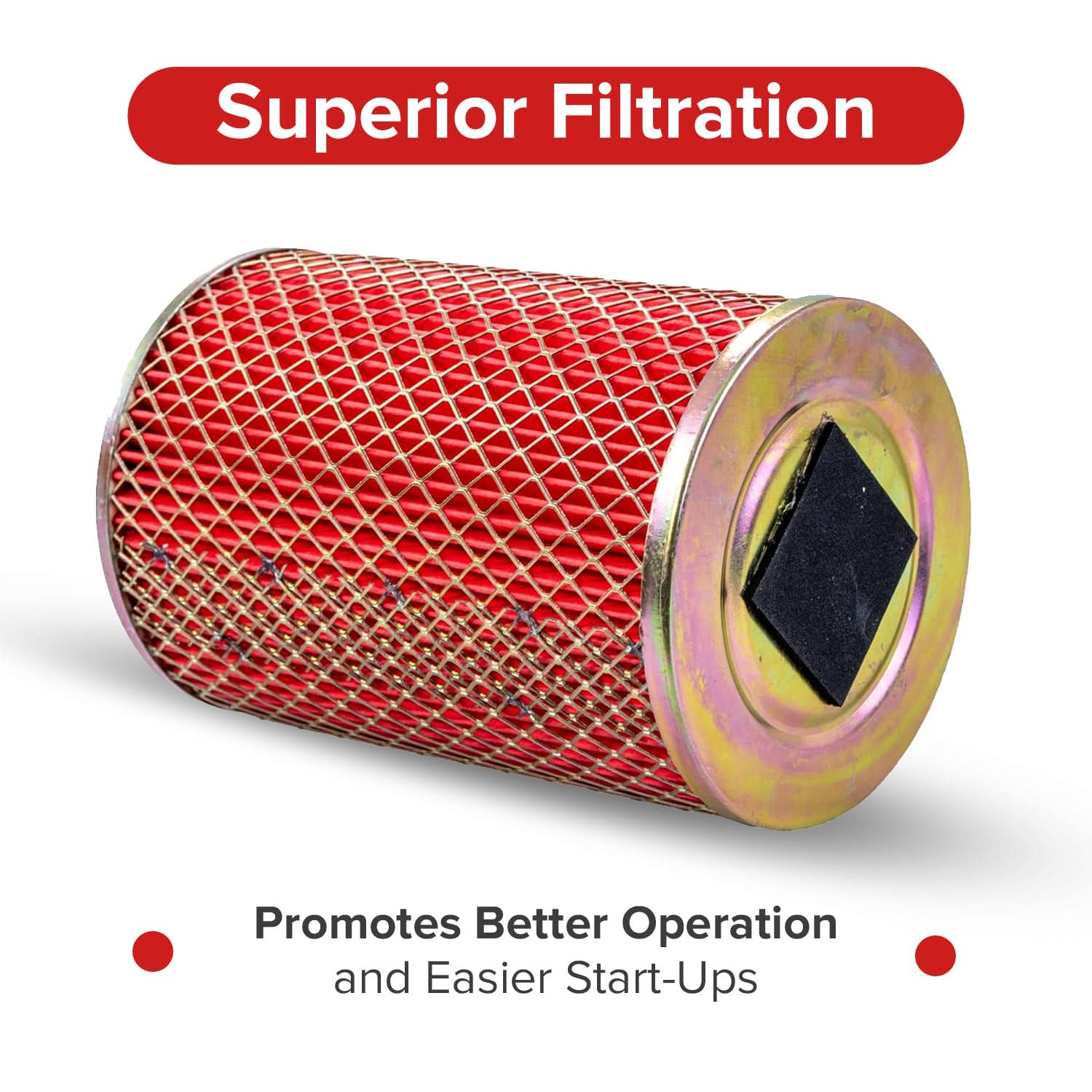 Canister Air Filter Element for 150cc GY6 Go-Karts & Scooters
