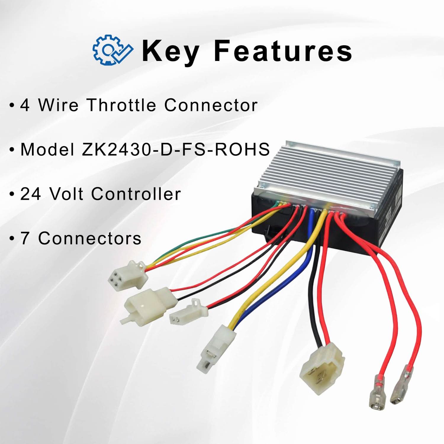 24 Volt ZK2430-D-FS-ROHS Controller for The Razor MX350/MX400 Dirt Rocket Bike (Versions 33-36)