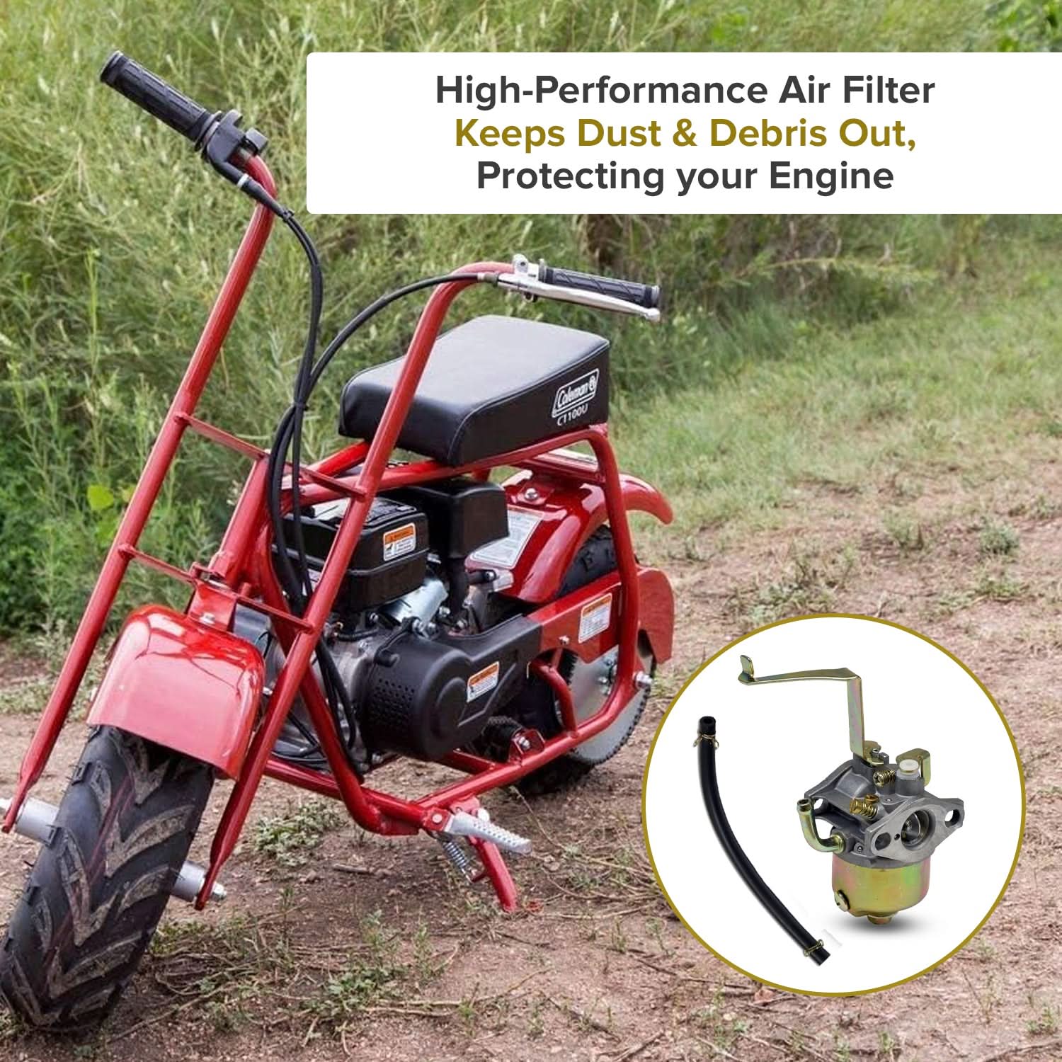 P15 Carburetor for Coleman CC100X & CT100U Trail Mini Bikes