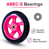 125 mm Front Wheels for the Micro Mini & Micro Maxi Kick Scooter (Set of 2)