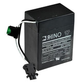 Power Wheels Battery - 6 Volt H Connector (Premium): A black rechargeable battery with an attached wire, designed as a replacement for older Power Wheels H connector 6-volt models.