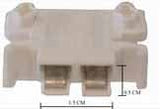 Power Wheels Battery - 6 Volt H Connector (Premium): A white rectangular battery with visible H connector, suitable for older Power Wheels models. Compatible with specific H connector Power Wheels only.