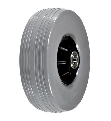 6x2 Front & Rear Caster Wheel Assembly for the Drive Image, Image EC, & Image GT Power Chairs, featuring a black rim and solid, flat-free construction for reliable indoor and outdoor use.