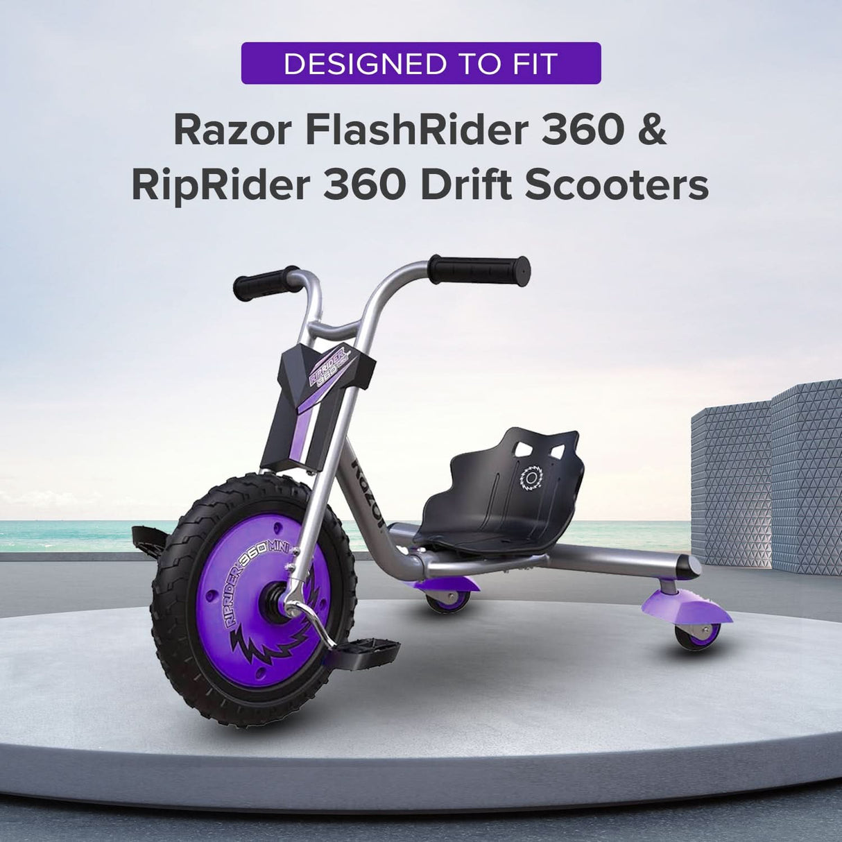 76 mm Wheels for the Razor FlashRider 360 and RipRider 360 (Set of 2)