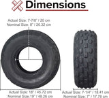 19x7.00-8 Knobby Tire with P315 Tread for the Tomberlin Firehawk 6.0 Hp Mini Bike