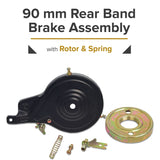 90 mm Rear Band Brake Assembly with Rotor & Spring