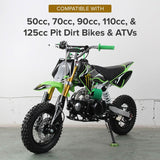 #420 Chain - 14 Tooth Front Sprocket for 50cc, 70cc, 90c, 110cc, & 125cc Pit Dirt Bikes & ATVs with 17 mm Shaft