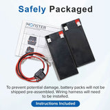 15 Ah 24 Volt (12 Ah Upgrade) UB12150 AGM Mobility Scooter Battery Pack