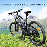 48 Volt 3.0 Amp 3-Pin Quick-Charge Battery Charger for AGM & Gel Batteries (Premium) on grassy hill, showcasing its inline style with visible cords, suitable for flexible charging.