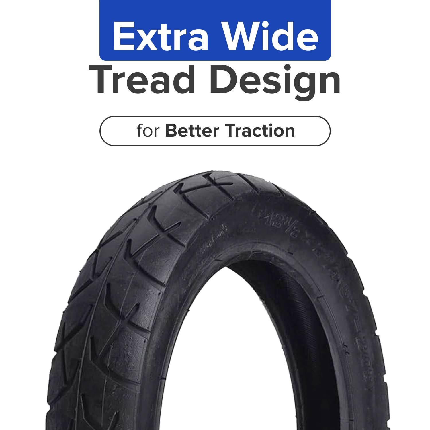 12-1/2"x2-1/4" (57-203/62-203) Kick Scooter Tire with Wide Tread
