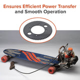 #25 Chain Sprocket - 55 Tooth - 2-9/16" Mounting Hole Circle (x4 Holes)
