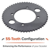 #25 Chain Sprocket - 55 Tooth - 2-9/16" Mounting Hole Circle (x4 Holes)