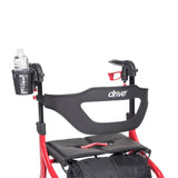 Close-up of the Universal Nitro Cup Holder designed for the Drive Nitro Sprint Rollator, showcasing its secure attachment mechanism for convenience and compatibility with all Nitro products.