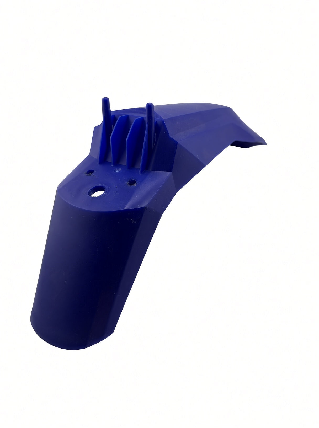 Hiboy DK1 blue front fender showing the mounting tabs
