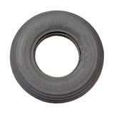 8x2 (200x50) Heavy Duty Foam-Filled Mobility Tire with C179G Spirit Ribbed Tread, showcasing a close-up of the ribbed tread and central hole designed for mobility scooters and power chairs.