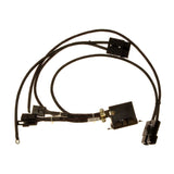 9 Pin Electronic Power Interface Cable for the Jazzy 1122 Power Chair, featuring a black electrical wire with connectors, essential for the chair's operating system.